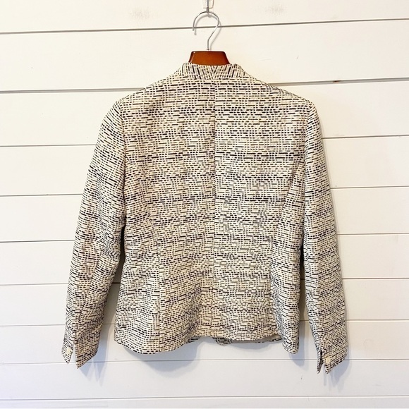 Lafayette 148 | Cream One Button Blazer Size 10 - Picture 3 of 10